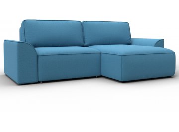 Диван угловой Форум-048 НПБ амур 10 голубой