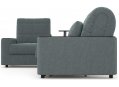 Диван угловой Moon Family 018/91Лн+Н30 Lux н+(1)65Пн 003571 левый со спальным местом 140 велюр серый 66-102