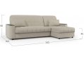Диван угловой Moon Family 018/Н30н+7Ян+(2)65н 003534 со спальным местом 140 велюр бежевый 66-100