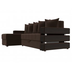 Диван угловой Венеция левый микровельвет