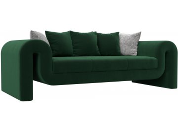 Диван Хрусталь-Прайм seven 626 зеленый / seven 17 серый