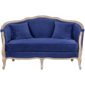Дизайнерский двухместный диван Darcy 2 Blue