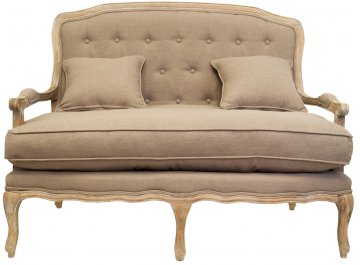 Дизайнерский двухместный диван Yareli Brown