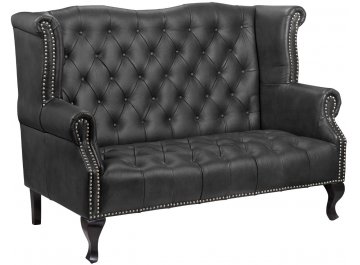 Кожаный дизайнерский диван Royal Sofa Black