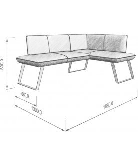 Диван Cosmo 178-120 R правый