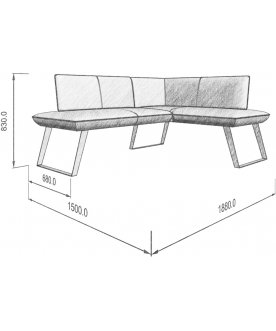 Диван Cosmo 178-140 R правый