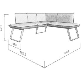 Диван Cosmo 158-140 R правый