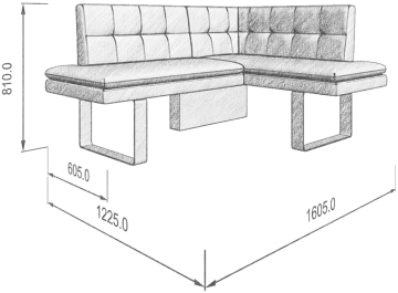 Диван Magic 158-120 R правый