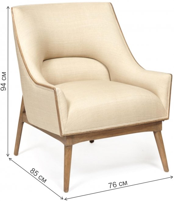 Кресло Bellavista 20-37 античный дуб / бежевое