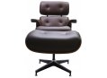 Кресло Eames Lounge chair коньячный оттоманка Eames Lounge chair коньячный