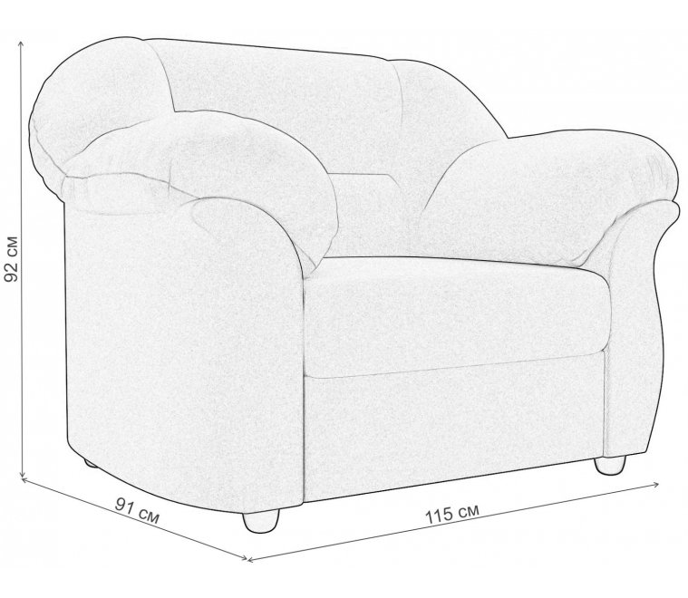 Кресло Карнелла зеленое