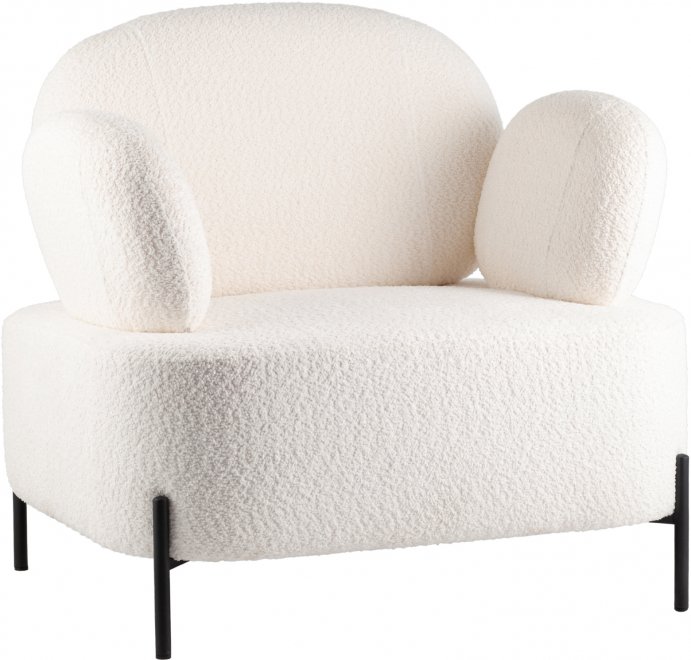 Кресло Уно букле белый