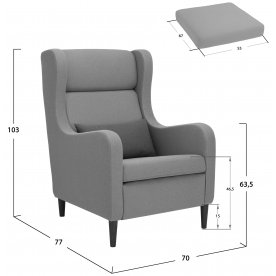 Кресло Leset Хилтон