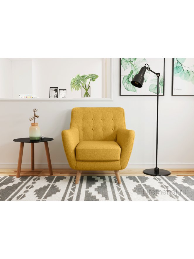 Кресло Picasso горчичное