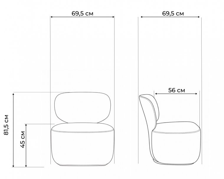 Кресло Спейс шенилл бежевый