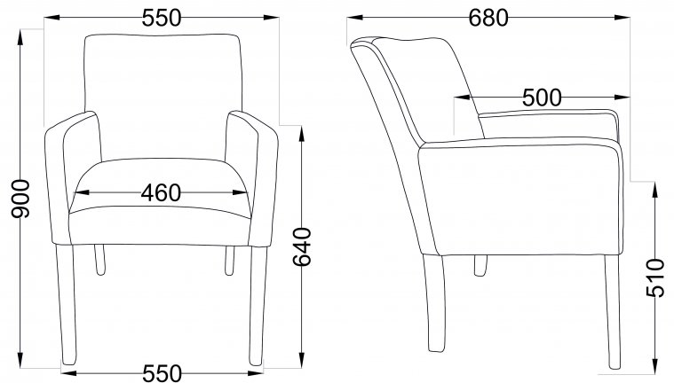 Кресло Стокгольм капучино