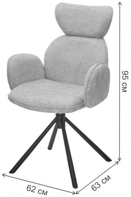 Кресло Vardy 360 поворотное brego-77 зеленый / 7525-156 зеленый велюр / черный