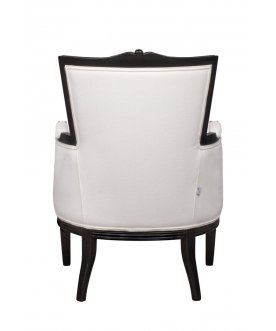 Мягкое полукресло с подлокотниками Tous white