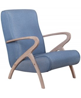 Низкое кресло Fobos blue