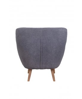 Низкое кресло Fuller Grey Boucle