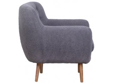 Низкое кресло Fuller Grey Boucle