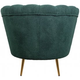 Низкое кресло Pearl Green Boucle