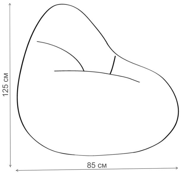 Пуф-мешок Ленни XL