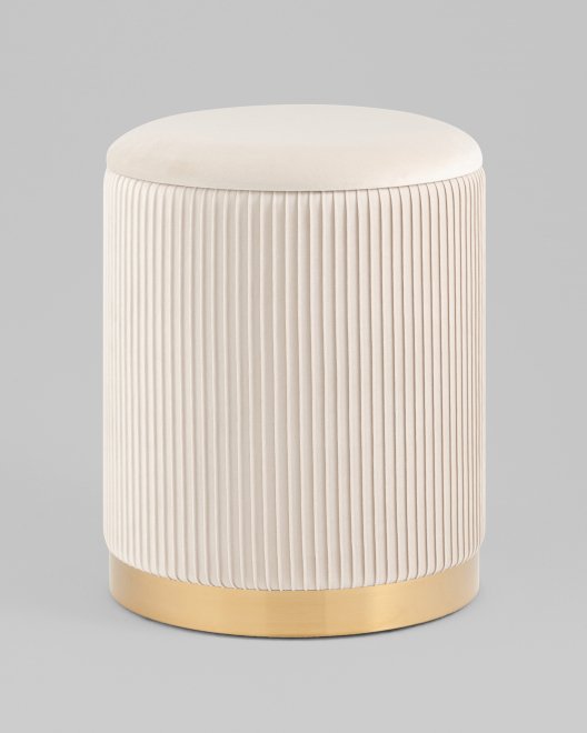 Пуф Аннис , велюр бежевый