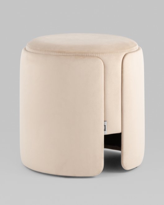 Пуф Келмор велюр молочный