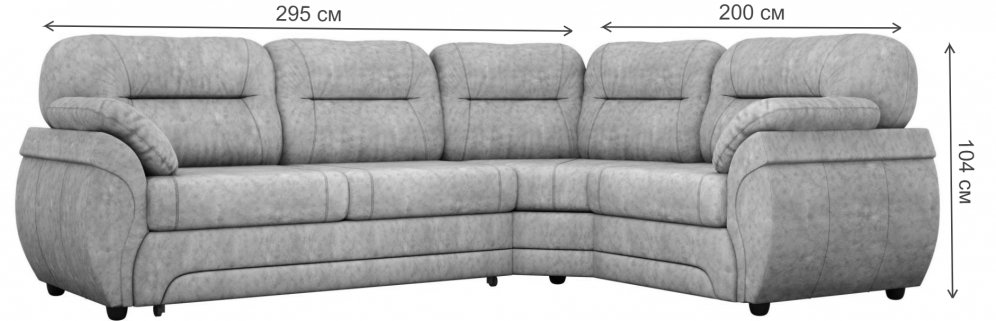 Диван угловой Капри велюр черный правый