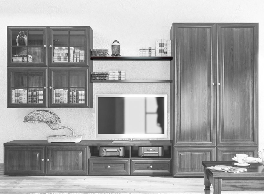 Полка Гавана CB-312 бук тирольский / горький шоколад