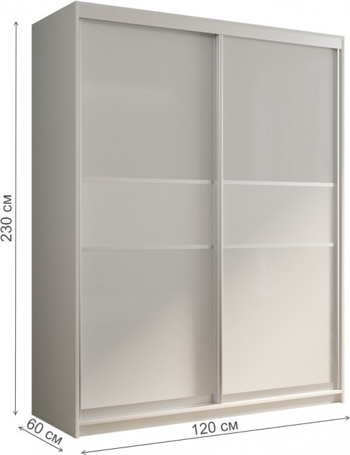 Шкаф-купе Кааппи 11 120х60 белый бриллиант