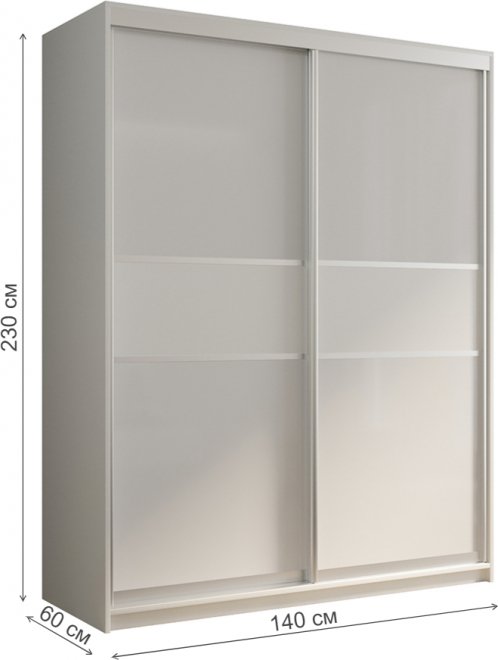 Шкаф-купе Кааппи 11 140х60 белый бриллиант