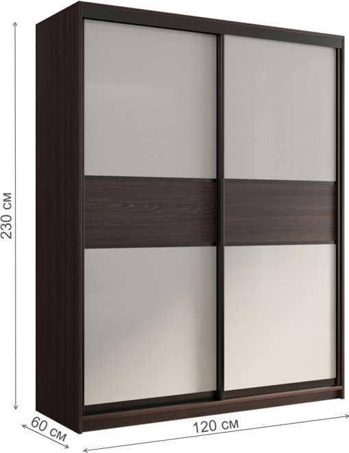 Шкаф-купе Кааппи 11 120х60 венге