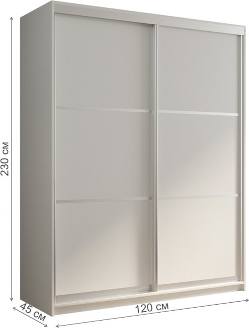 Шкаф-купе Кааппи 4 120х45 белый бриллиант