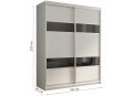 Шкаф-купе Кааппи 7 140х60 белый бриллиант