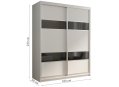 Шкаф-купе Кааппи 7 160х60 белый бриллиант