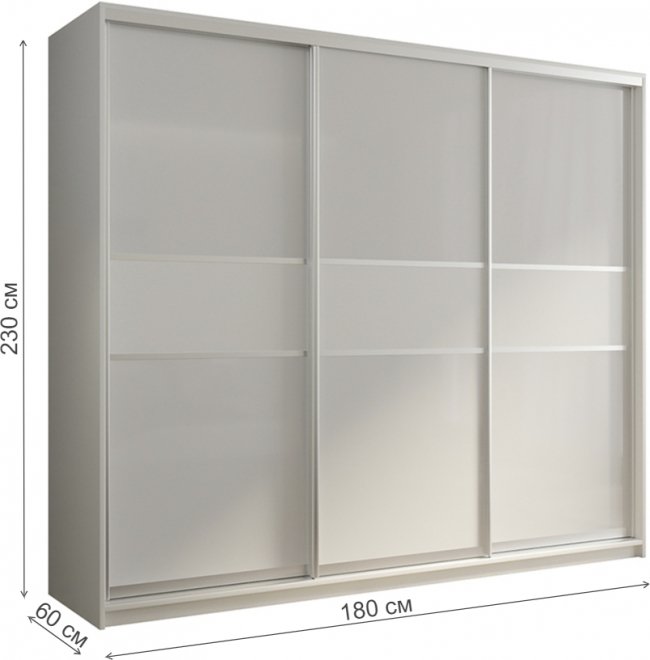 Шкаф-купе Кааппи 11 180х60 белый бриллиант
