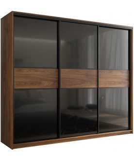 Шкаф-купе Кааппи 11 дуб кастелло бренди / черный