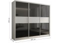Шкаф-купе Кааппи 12 240х60 белый бриллиант