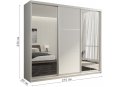 Шкаф-купе Кааппи 3 210х60 белый бриллиант