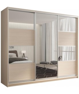 Шкаф-купе Кааппи 5 дуб молочный