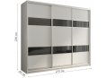 Шкаф-купе Кааппи 7 210х45 белый бриллиант