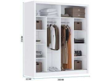 Шкаф-купе Арабеска-1 2 м