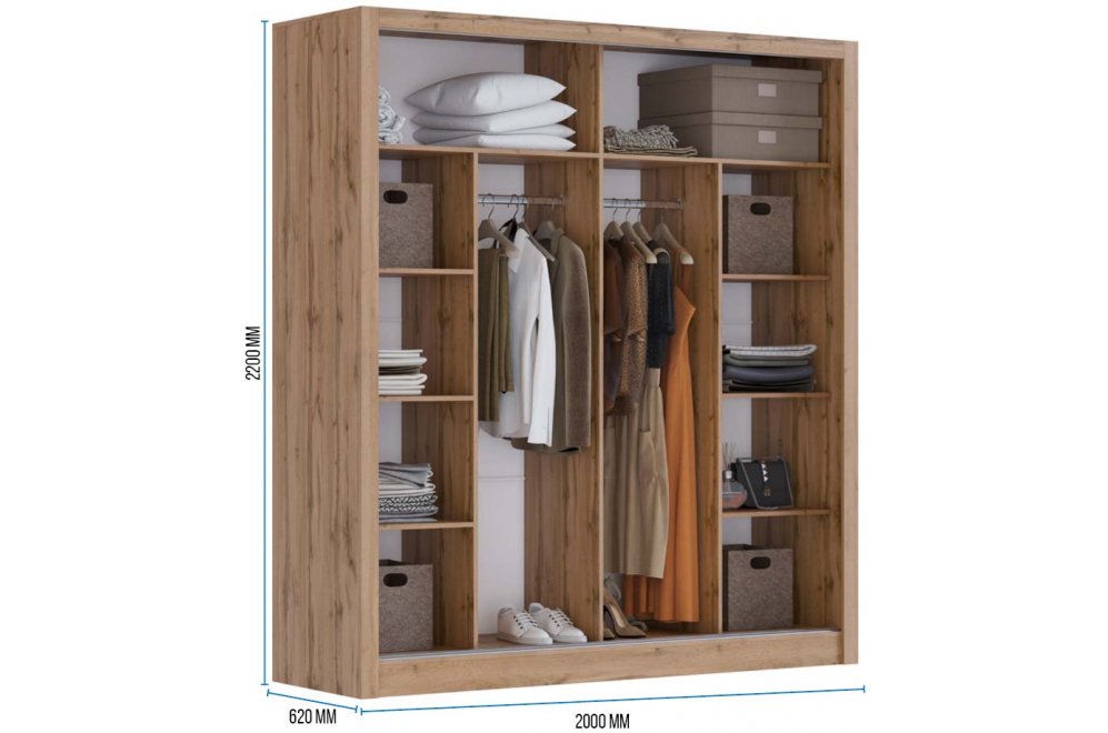 Шкаф-купе Арабеска-1 2 м дуб вотан