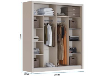 Шкаф-купе Арабеска-1 2 м