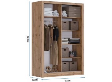 Шкаф-купе Арабеска-2 1,5 м