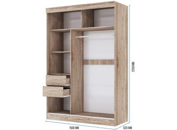 Шкаф-купе Ева 1,5 м