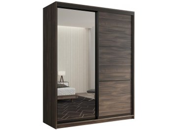 Зеркальный шкаф-купе Кааппи 2 140х45 орех тьеполо