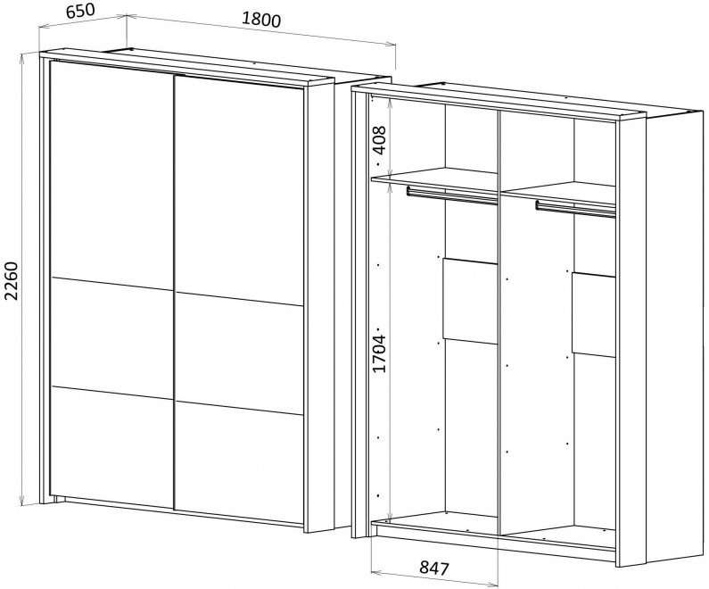 Шкаф-купе Кения 5001.М1 + 5013.М1 гамбия / угольный камень